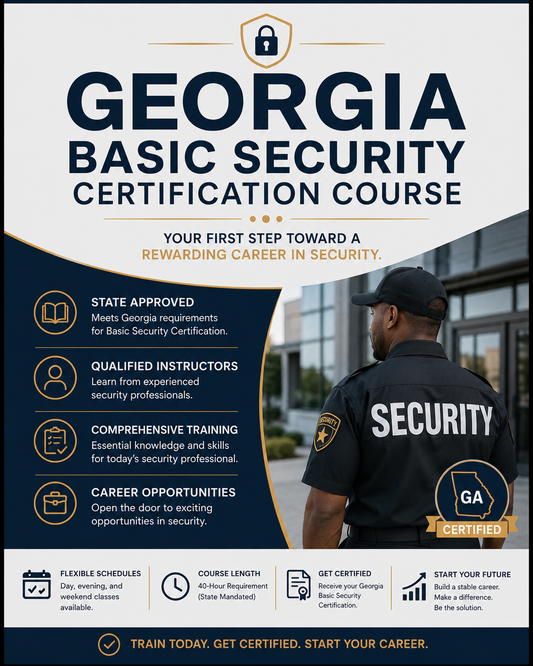 Georgia 24-Hour Basic Security Officer Course Board Rule 509-3-02